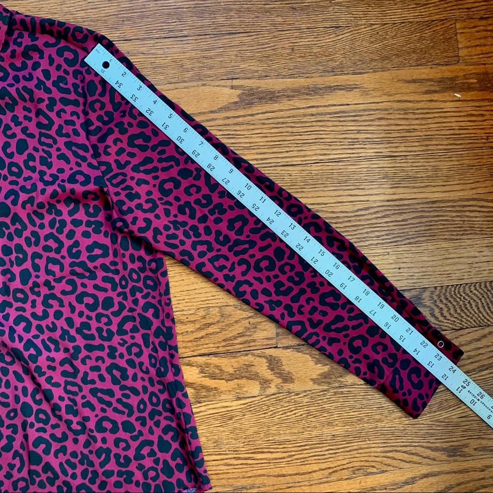 David Lerner Evereve Leopard Print Button Down Lo… - image 7